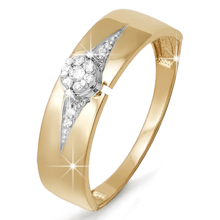 Кольцо, золото, бриллиант, БР110635